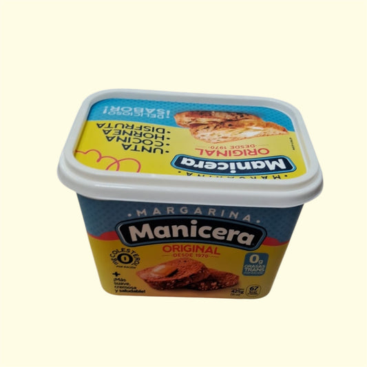 Margarina Manicera Original, 0% colesterol/ 425 g