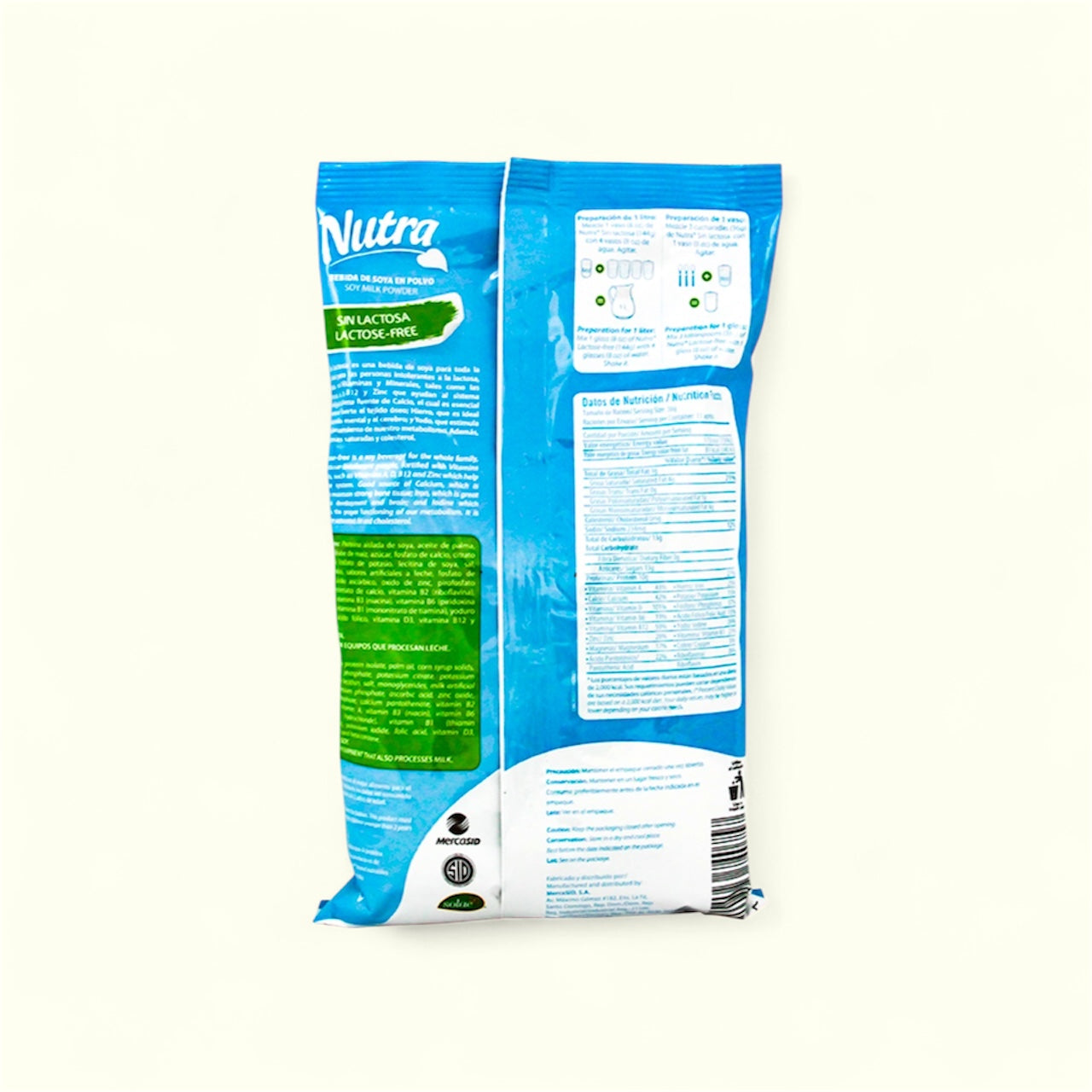 Leche de Soya en Polvo Nutra, 400 g
