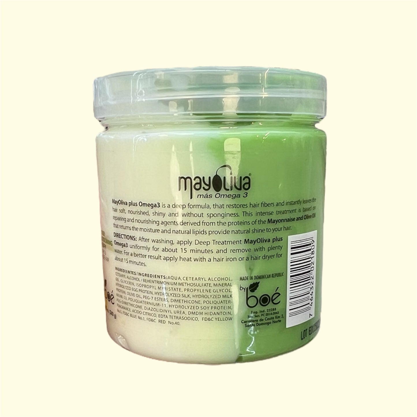 Boe Tratamiento Mayoliva, terapia intensiva de acondicionamiento/ 8 oz