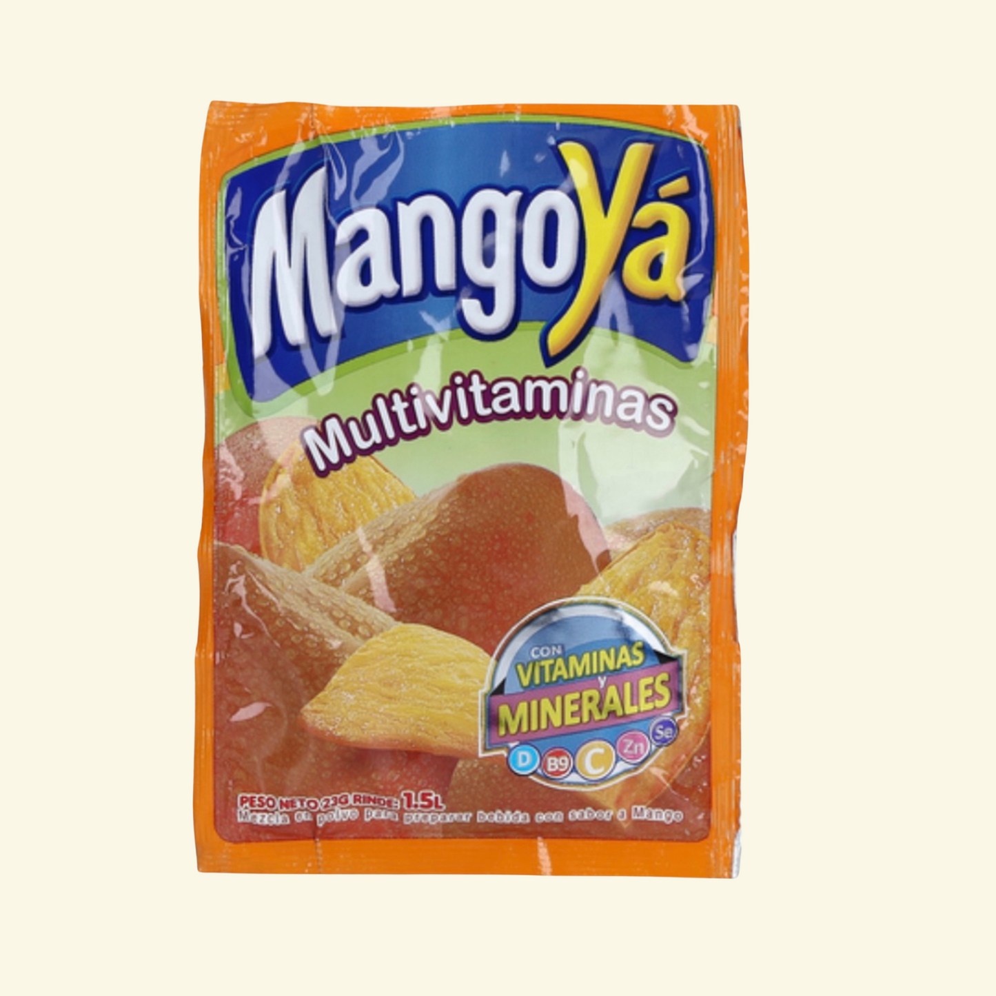 Jugos en Polvo, 23 g. Mezcla en polvo para preparar tus bebidas. 🥤