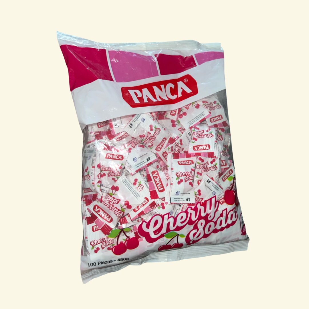 Menta Panca Cherry Soda (cereza), 100 piezas, 450g