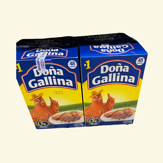 Sopita en tabla Doña Gallina, 528 g. 48 tabletas/ Fácil de disolver y con sal en su punto
