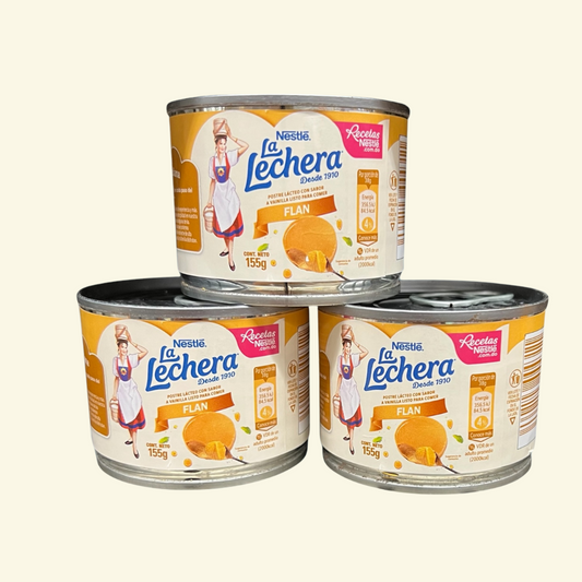 Flan de leche La lechera de Nestle, 155g. Postre listo para comer ! 🍮