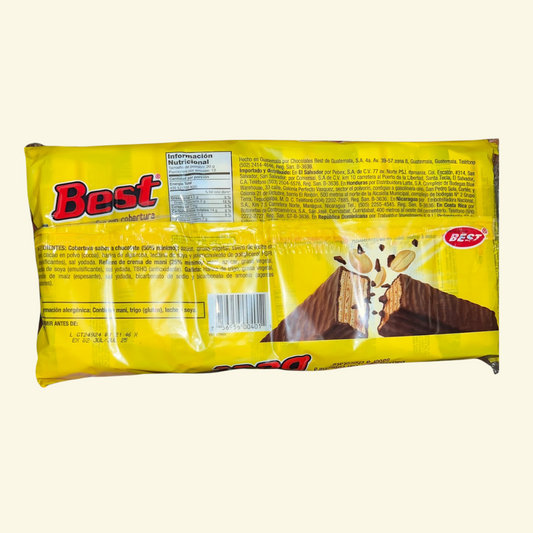 Galleta best con cobertura sabor a chocolate, 12 unidades