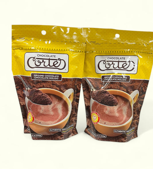 Chocolate Cortes molido, 340 g . Perfecto para elaborar tus tazas de chocolate y postres!