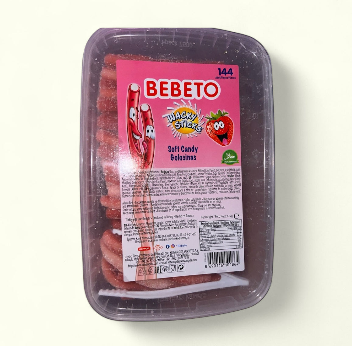 Gomita Bebeto Soft Candy, 612 g. 144 piezas