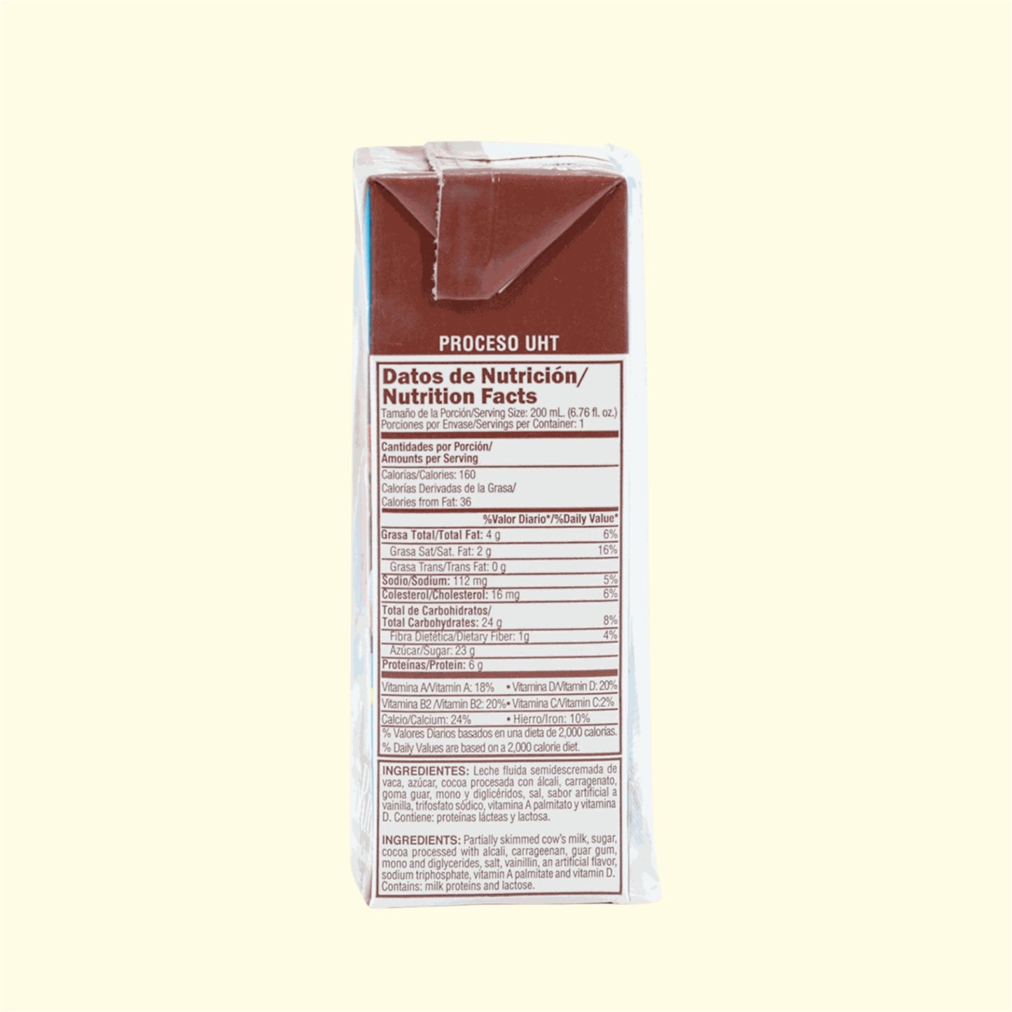 Leche con chocolate semidescremada, Choco Rica, 200 ml