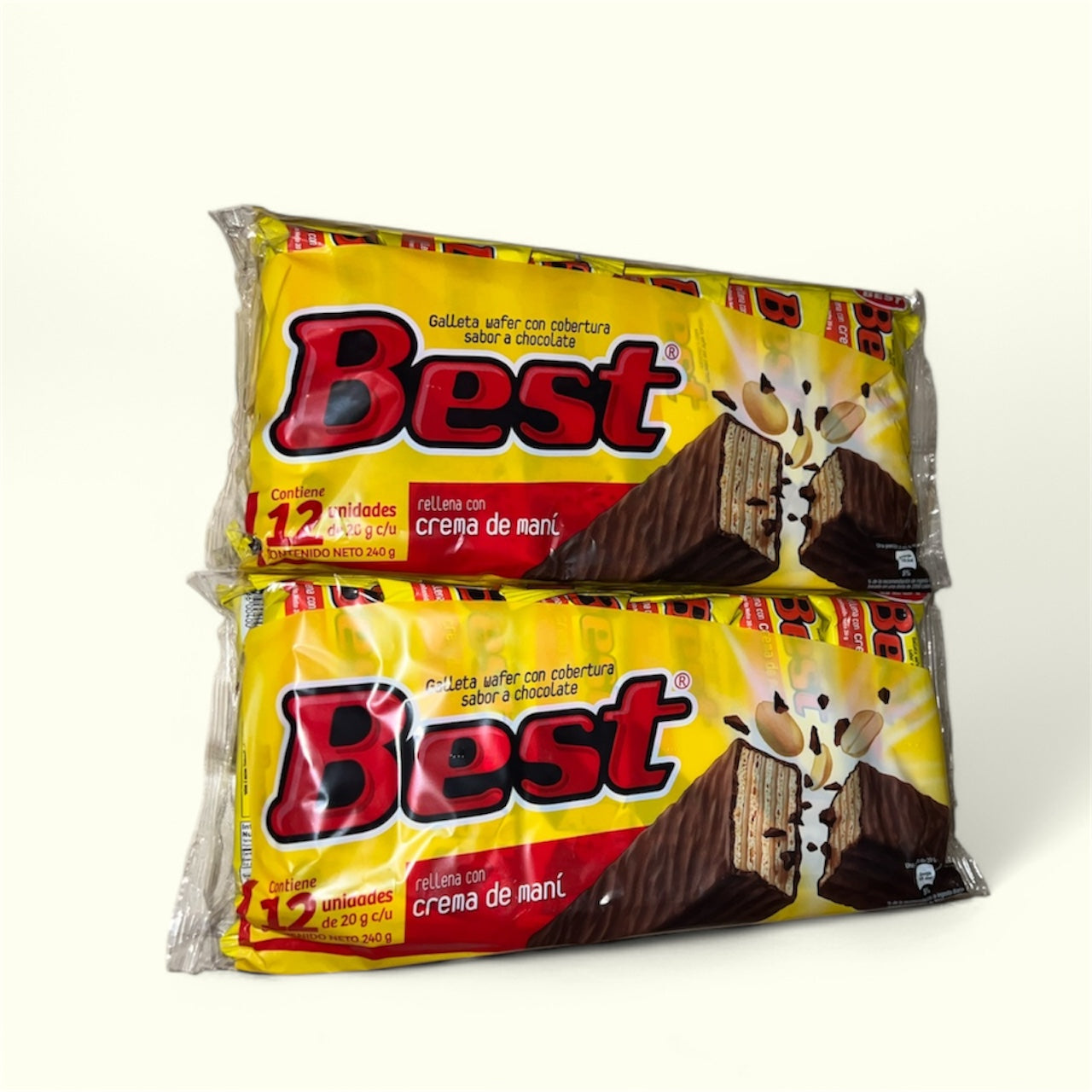 Galleta best con cobertura sabor a chocolate, 12 unidades