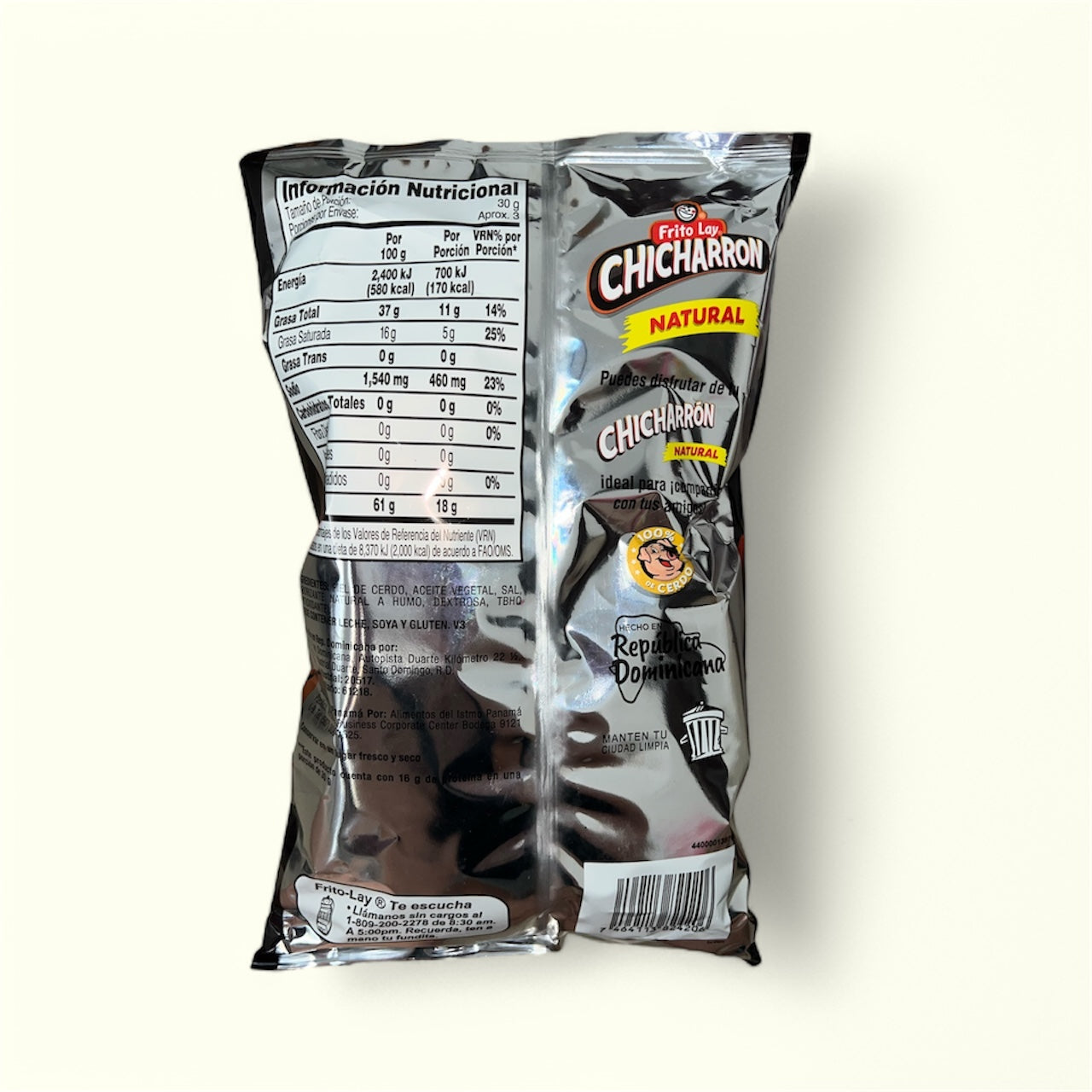 Chips Frito Lay Chicharrón natural, 80 g