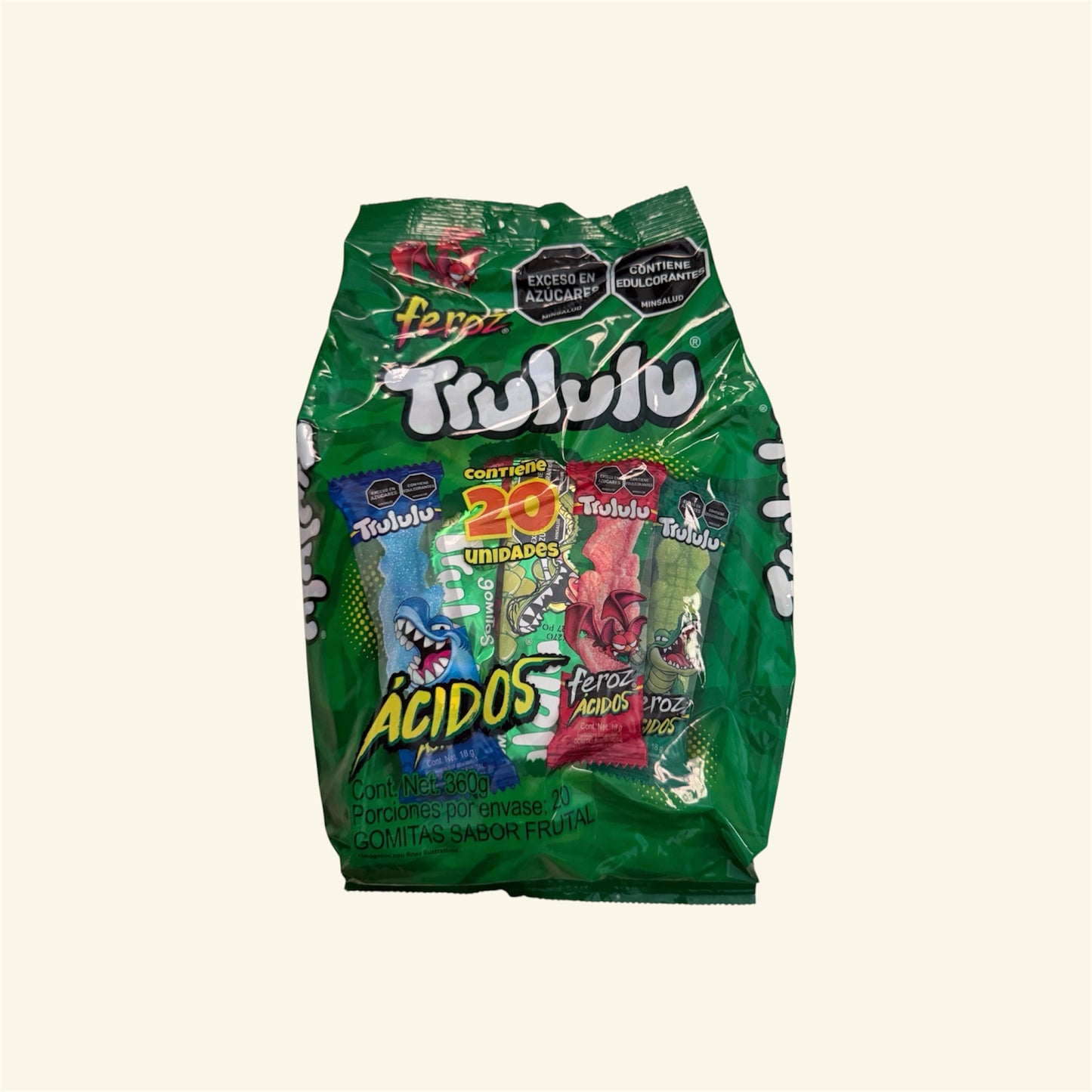 Gomitas Trululu Feroz, Ácidas 360 g