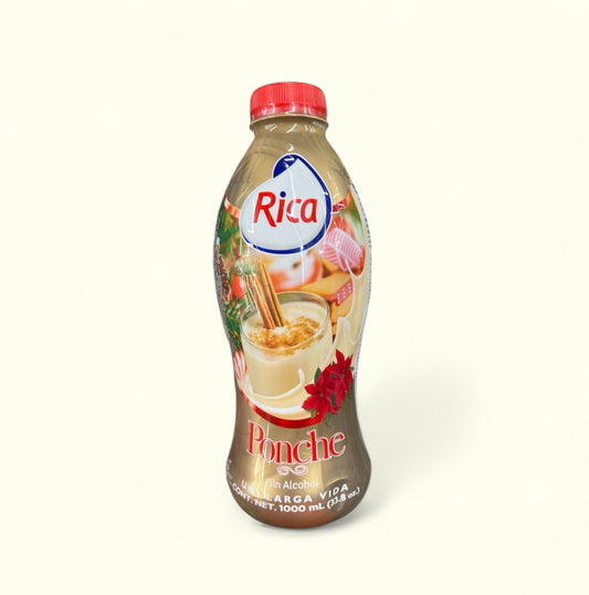 Ponche Rica sin alcohol, 33.8 oz. El mejor y más espeso ponche para las fiestas navideñas 🎉