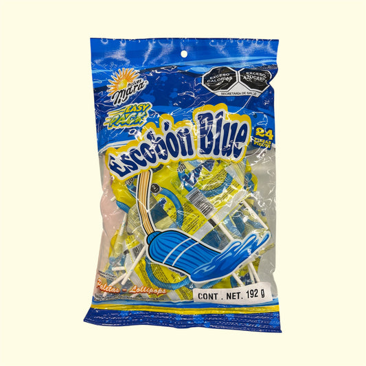 Paleta Escobón Blue, 192 g/ 24 piezas