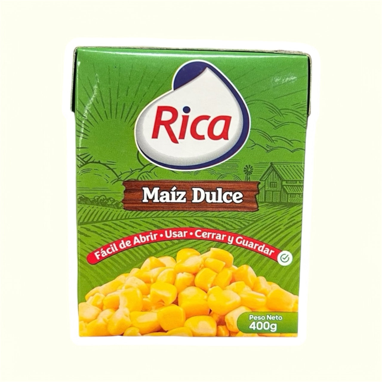 Maíz Dulce marca Rica, 400 g