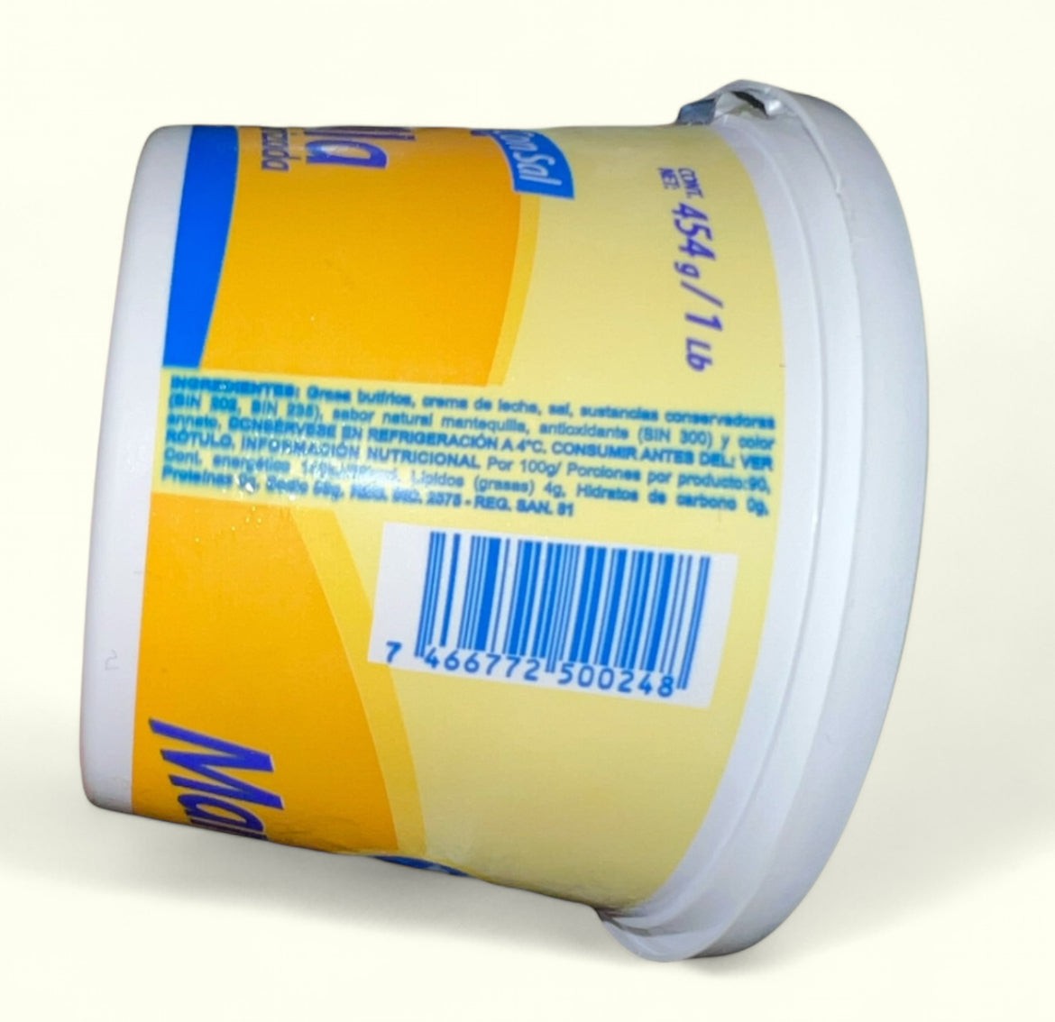 Mantequilla pasteurizada Sosua en tarro, 454 g