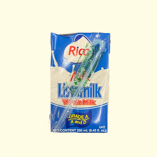 Leche Entera marca Rica Listamilk, 250 ML