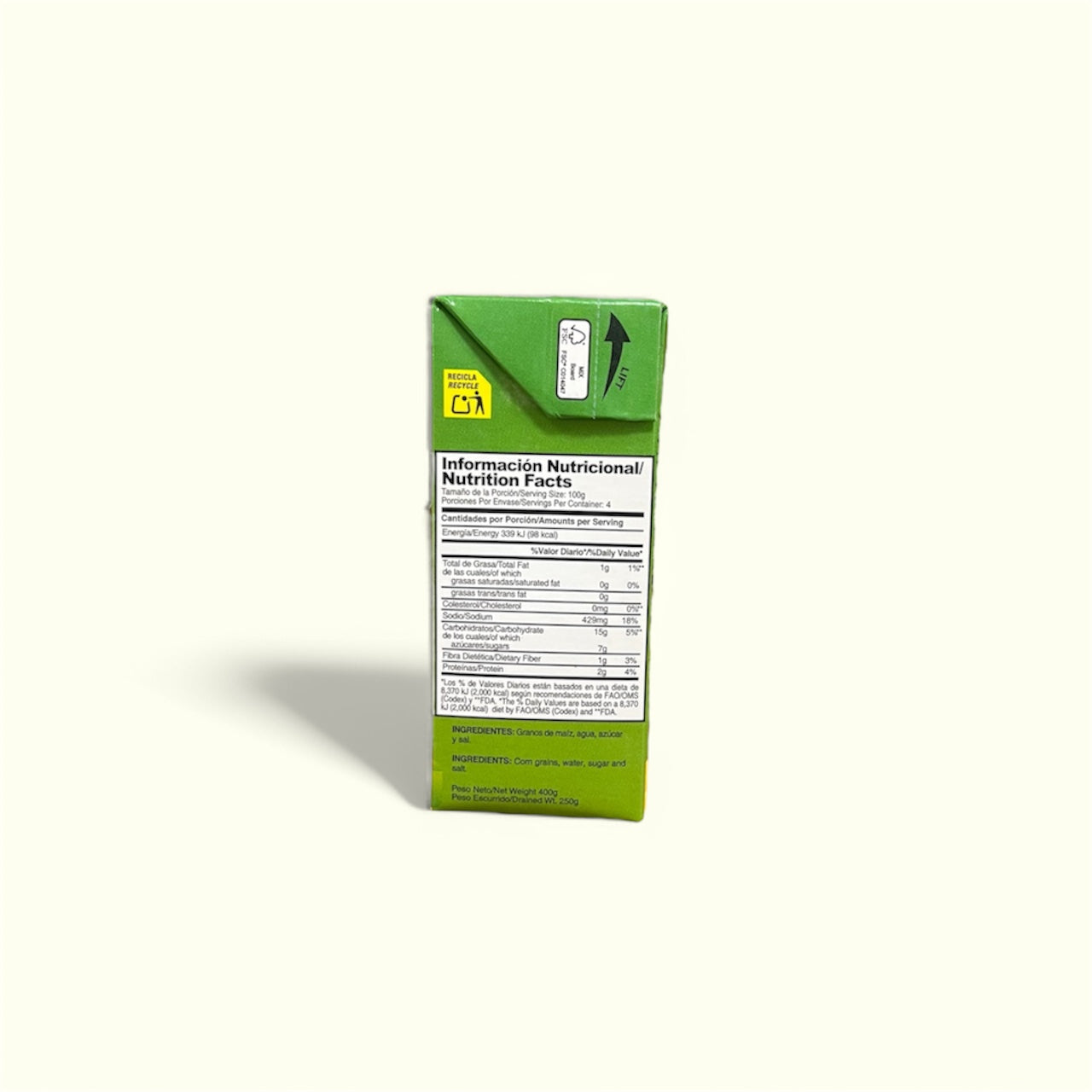 Maíz Dulce marca Rica, 400 g