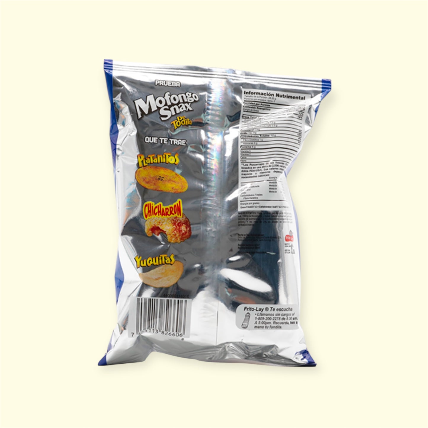 Mofongo snax marca Frito Lay, 65 g. Delicioso mix de platanitos, chicharrones y yuquitas