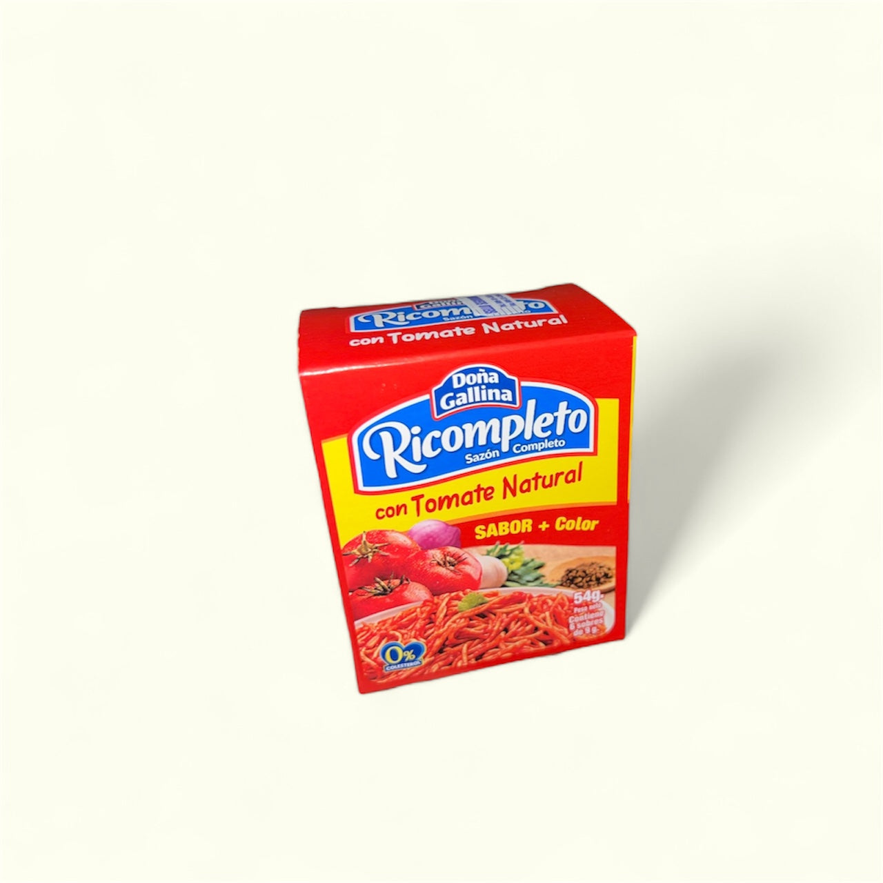Ricompleto Doña Gallina con Tomate Natural, 54 g. Sazón completo, dale sabor y color a tus platillos
