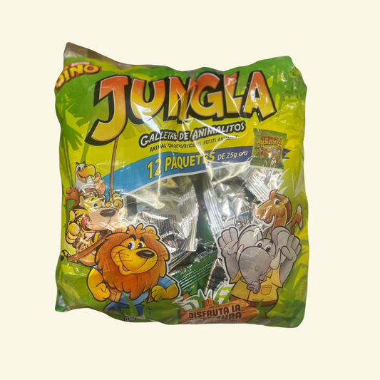 Galletas de animalitos marca Dino, Jungla de 12 paquetes!