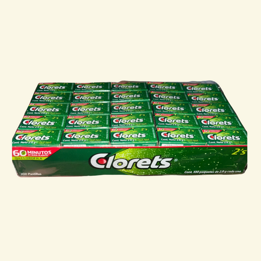Goma de mascar Clorets, 60 minutos de buen aliento!