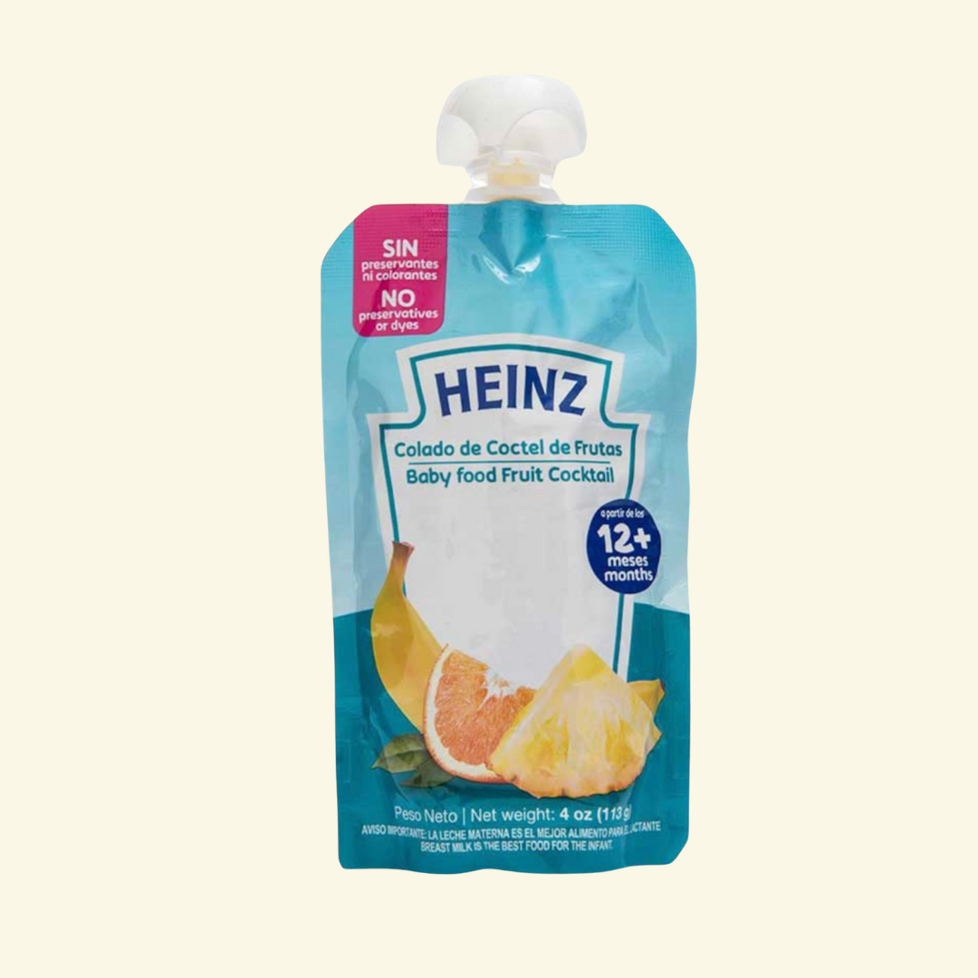 Heinz compotas para bebés, sin preservantes, ni colorantes!
