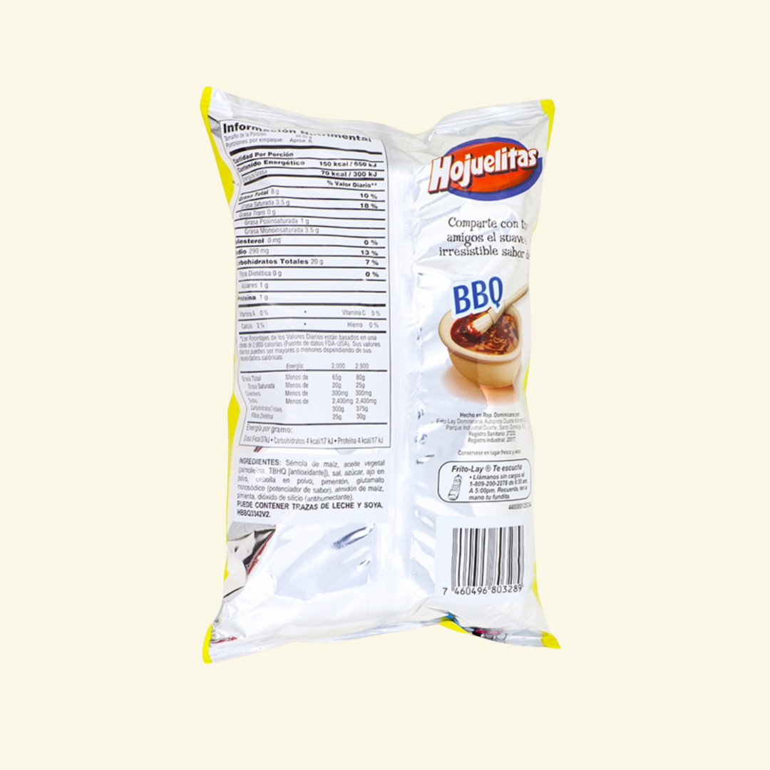 Hojuelitas Marca Frito Lay sabor a BBQ, 160 g. 100 % Dominicana