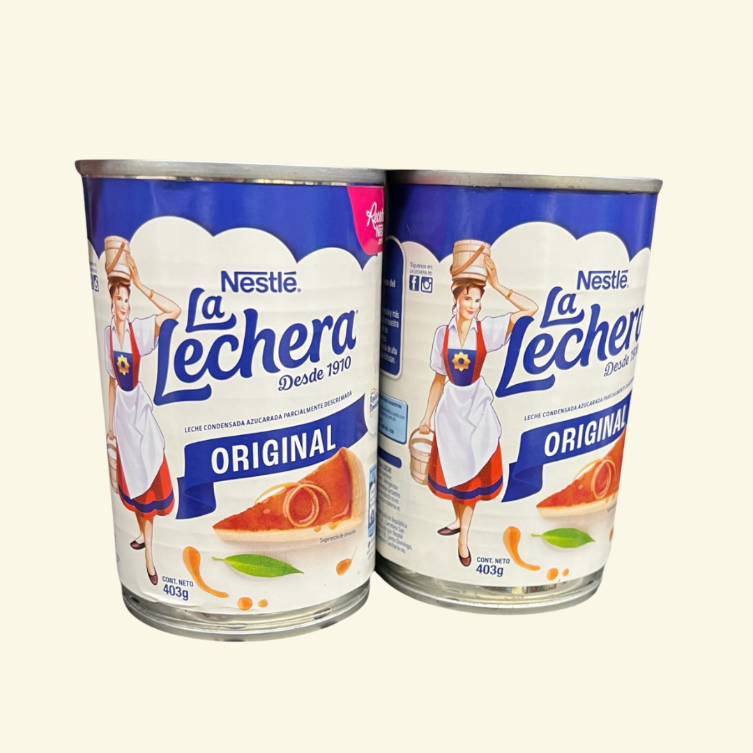 La Lechera, Leche Condensada de Nestle. Leche condensada azucarada parcialmente descremada 🤤