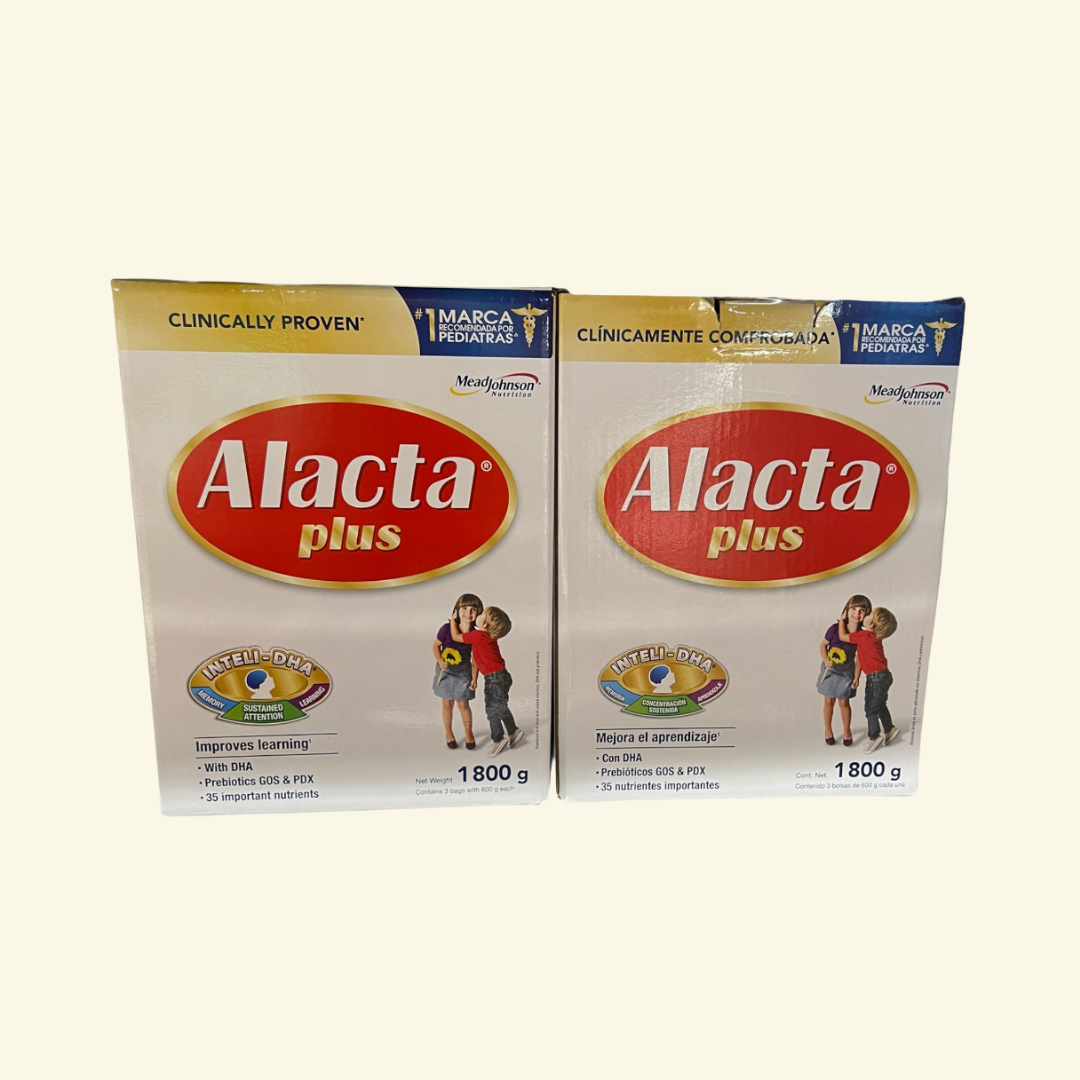Leche en polvo Alacta Plus. Para un mejor crecimiento y aprendizaje!