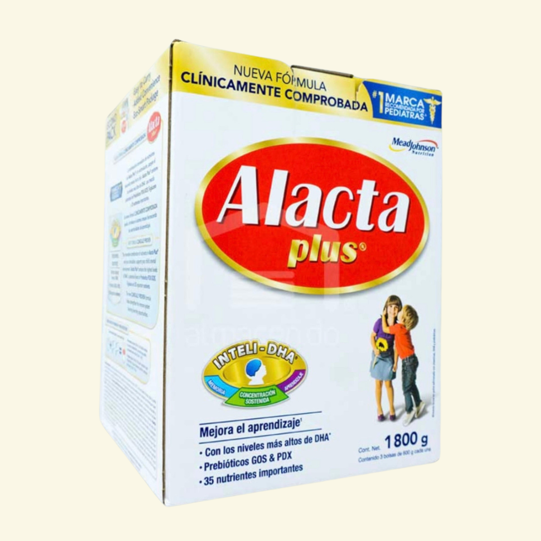 Leche en polvo Alacta Plus. Para un mejor crecimiento y aprendizaje!