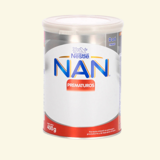 Leche en polvo NAN prematuros de Nestle, 400 g. De 0 a 6 meses