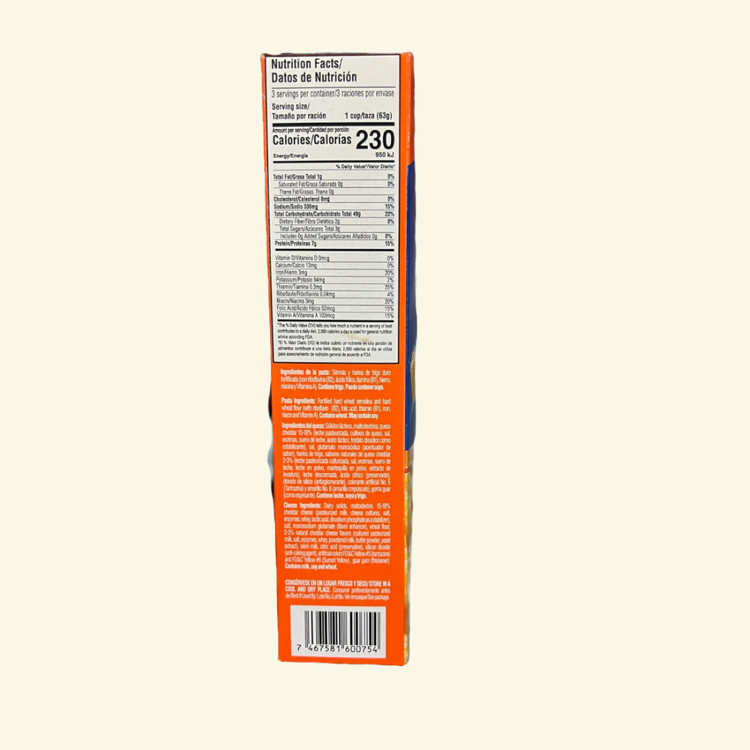 Macarrones con Queso marca Milano, 206 g. Fortificado con vitaminas para los pequeñines! 🧑‍🧒‍🧒