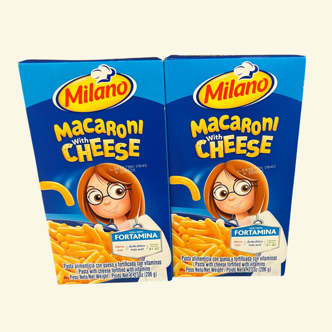 Macarrones con Queso marca Milano, 206 g. Fortificado con vitaminas para los pequeñines! 🧑‍🧒‍🧒