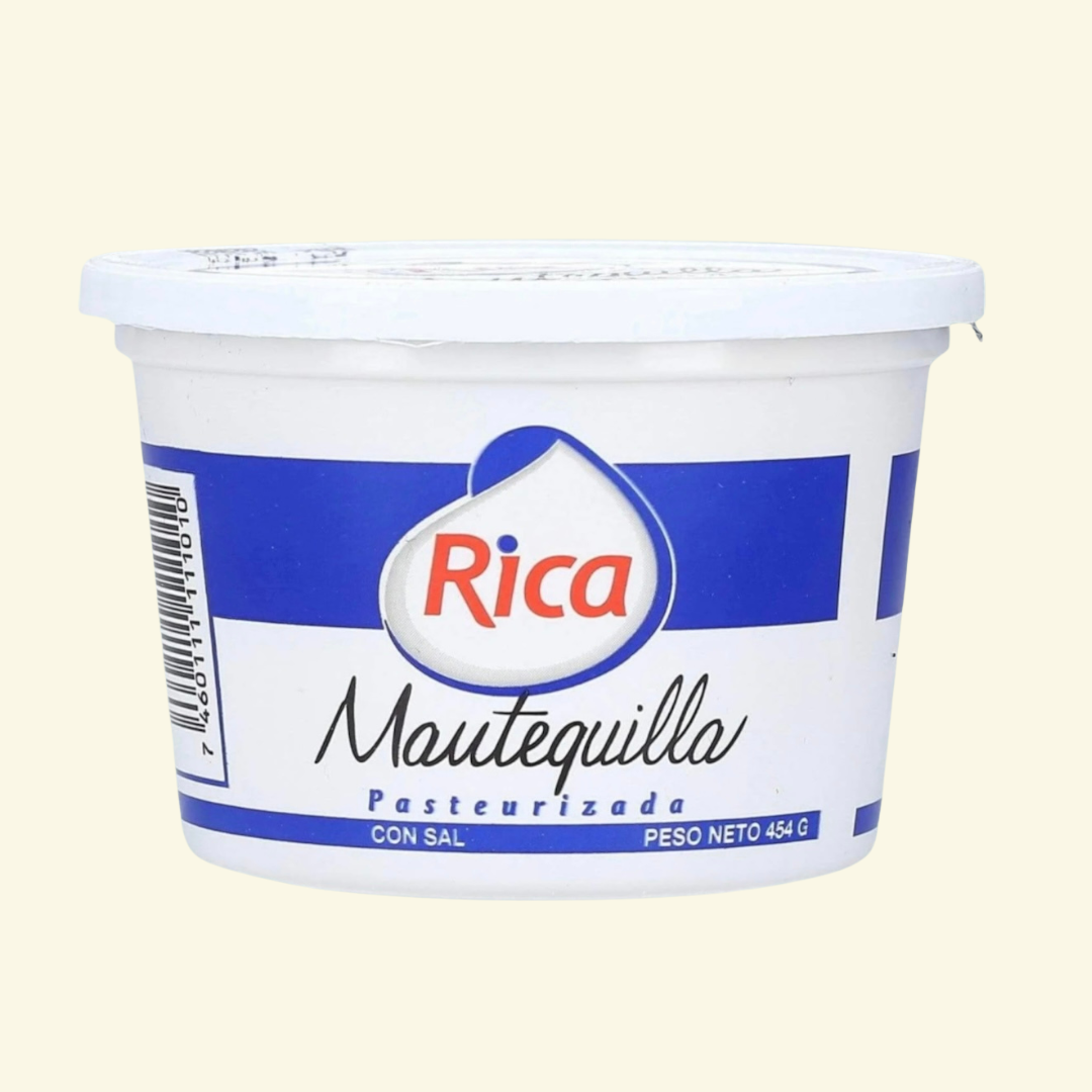 Mantequilla Marca Rica pasteurizada en tarro, 454 g