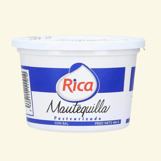 Mantequilla Marca Rica pasteurizada en tarro, 454 g
