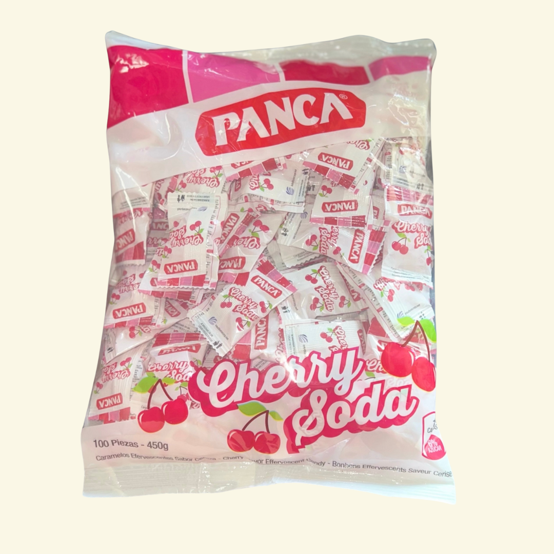 Menta Panca Cherry Soda (cereza), 100 piezas, 450g