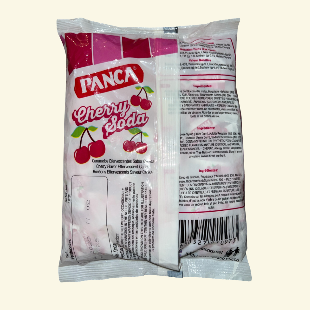 Menta Panca Cherry Soda (cereza), 100 piezas, 450g