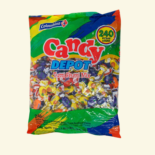 Menta sabores frutales colombina (Tutti Frutti Mix), 240 piezas