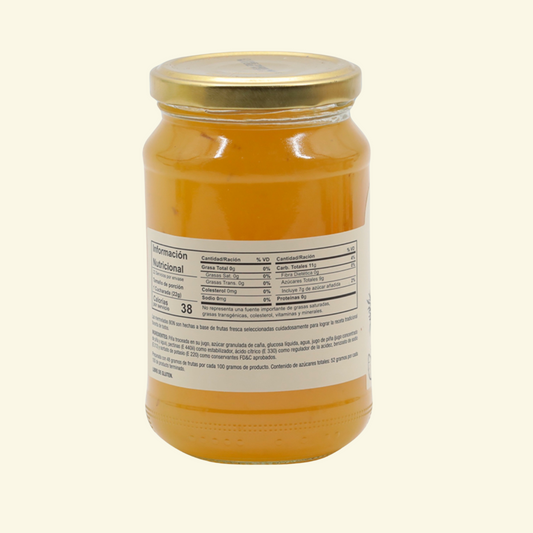 Mermelada de piña, marca Bon, en envase de cristal de 340 g.