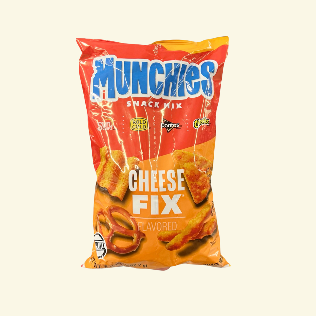 Munchies Cheese Fix, 262 g. Contiene Sun Chips, Rold Gold, Doritos y Cheetos