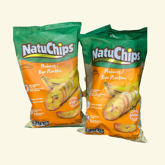 NatuChips plátano Maduro, 110 g. Hecho de plátano 100 % natural.