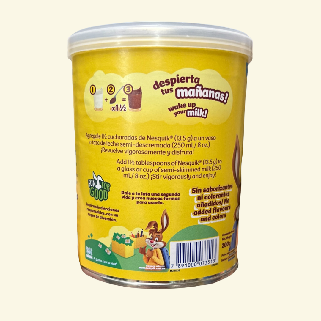 Nesquik Polvo para bebidas  Nestle, 200g. Despierta tus mañanas!