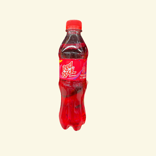 Refresco Red Rock sabor a Frambuesa, 400 Ml,  Deliciosa y refrescante Bebida carbonatada sabor a Frambuesa