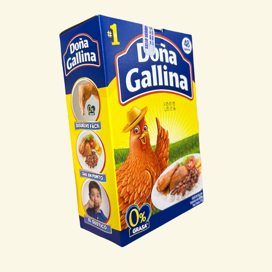 Sopita en tabla Doña Gallina, 528 g. 48 tabletas/ Fácil de disolver y con sal en su punto