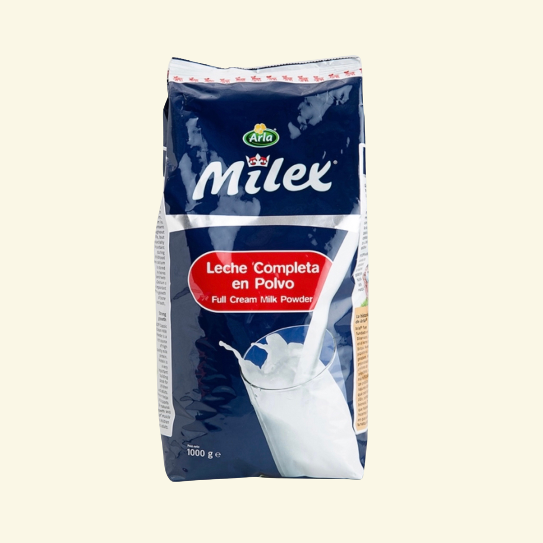 Funda de leche completa en polvo, Milex, 1000 g.