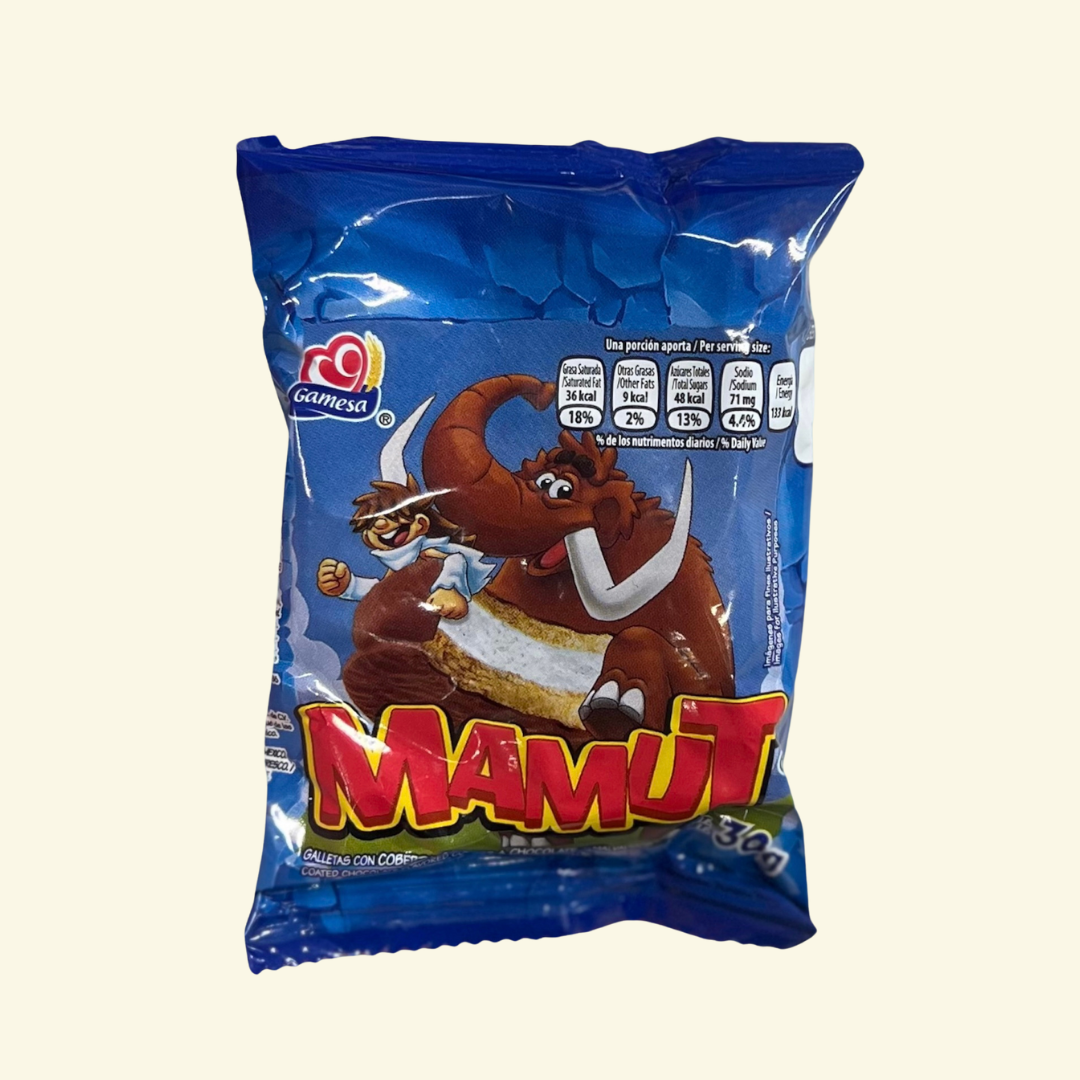 Galleta  de chocolate y malvaviscos Mamut de la marca Gamesa, 30g