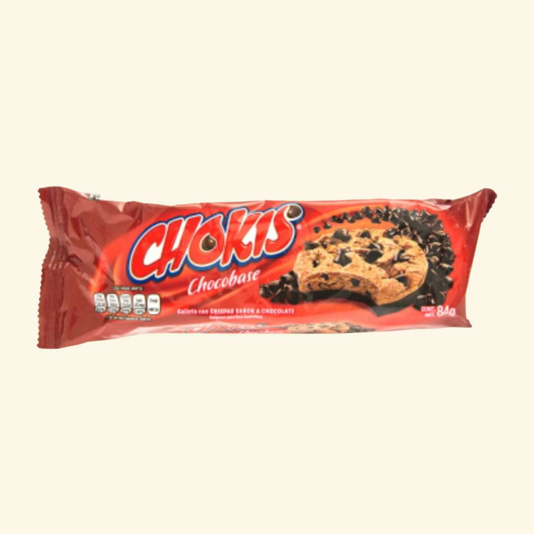 Galleta Chokis chocobase marca Gamesa, 84 g. Galletas con Chispas sabor a Chocolate 🍫