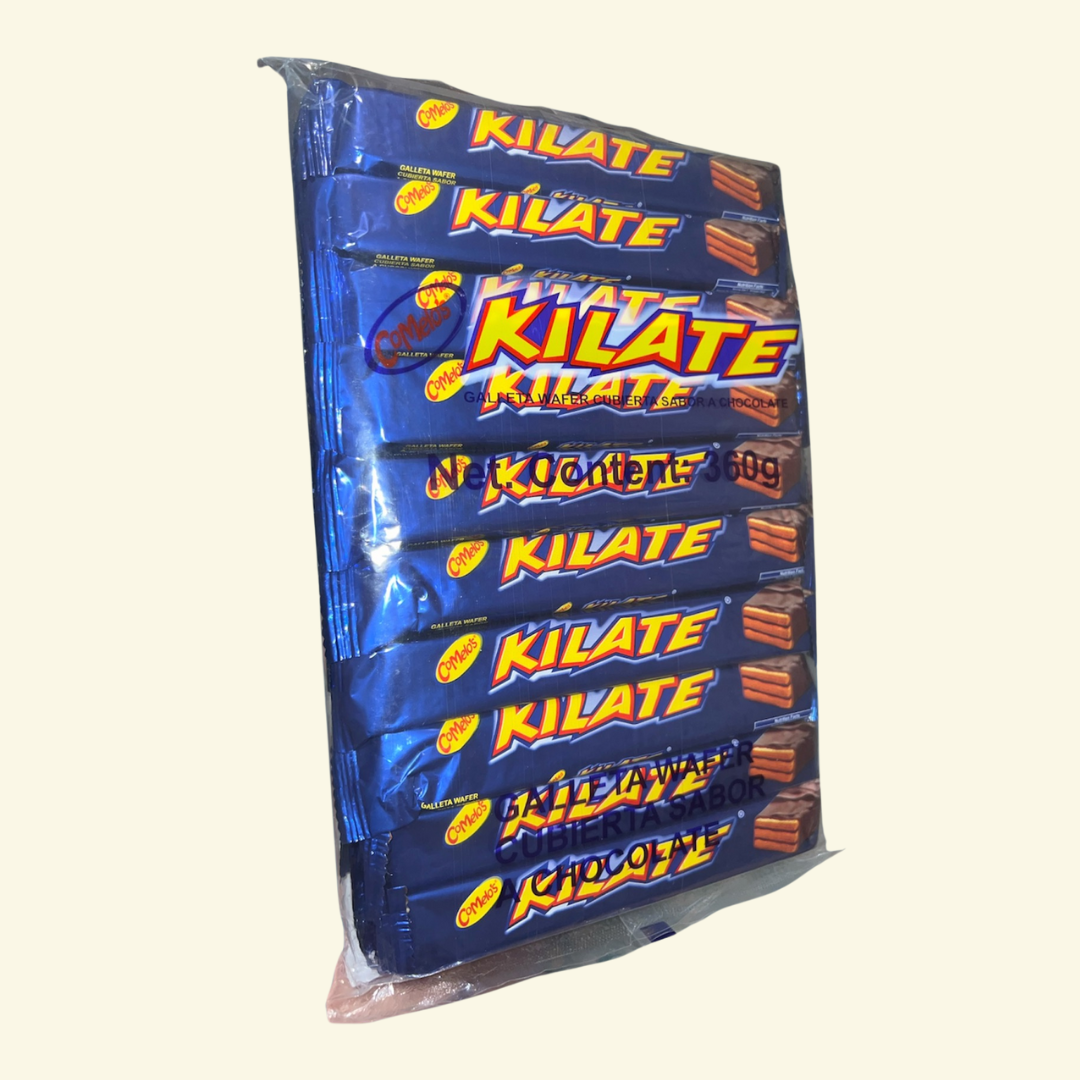 Chocolate Kilate, 20 unidades 360 g. Galleta wafer cubierta de chocolate 🍫