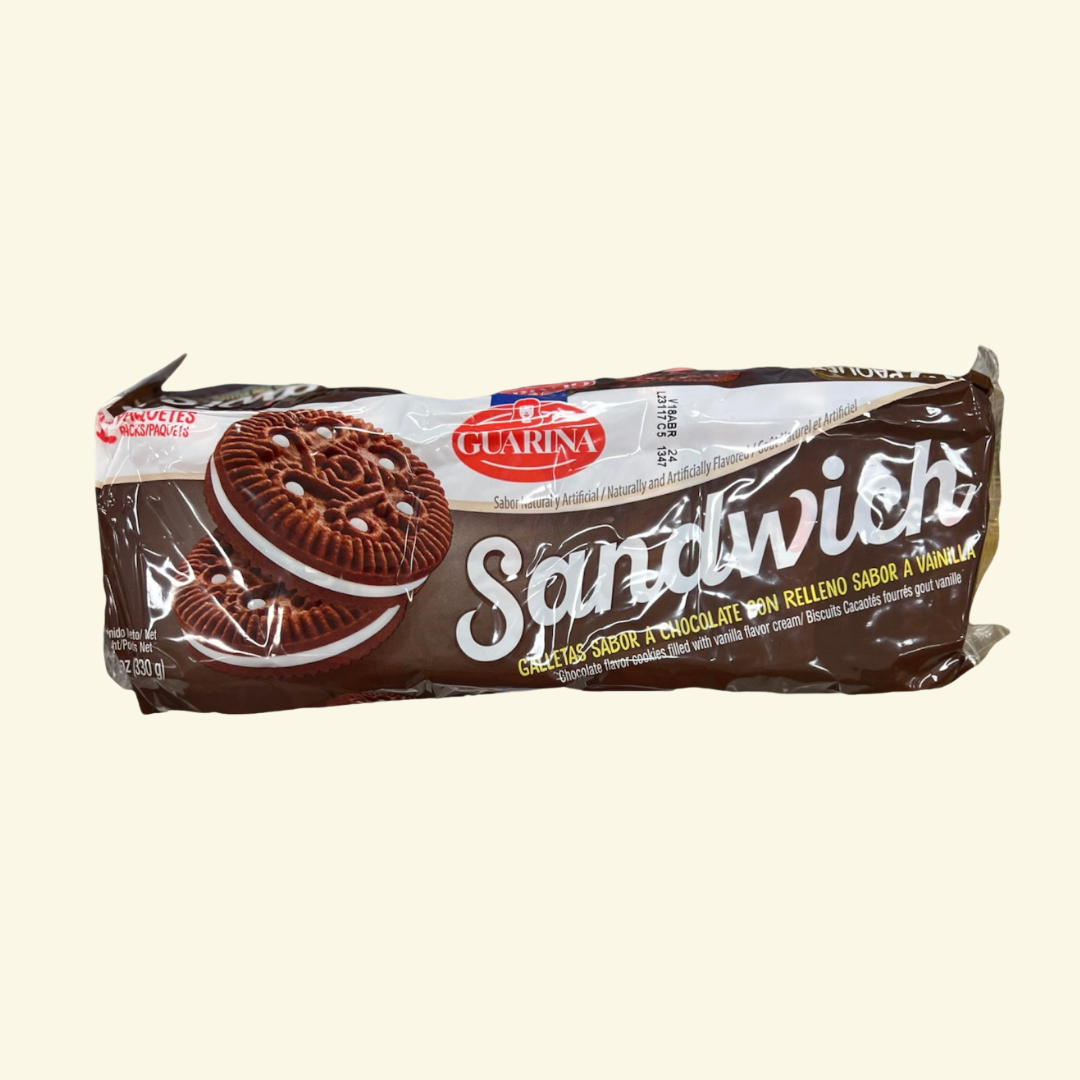 Galleta Guarina Sandwich, 12 paquetes. 330 g