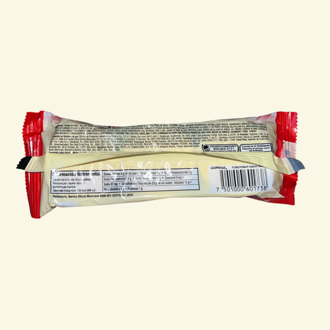 Galletas Florentinas marca Gamesa, 83 g
