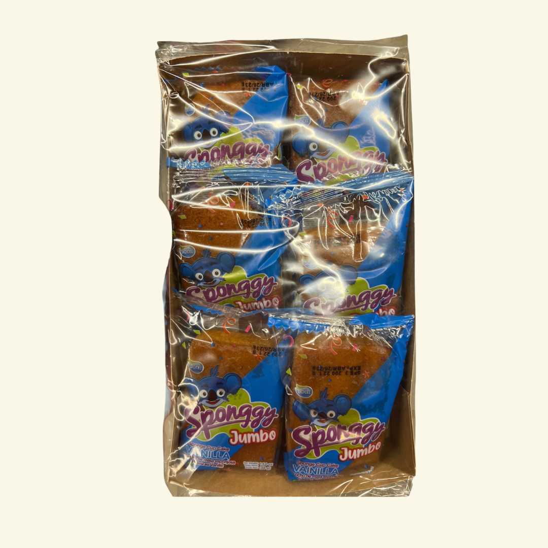 Bizcocho Sponggy, 6 unidades/ 228 g. Bizcochos de masa esponjosa